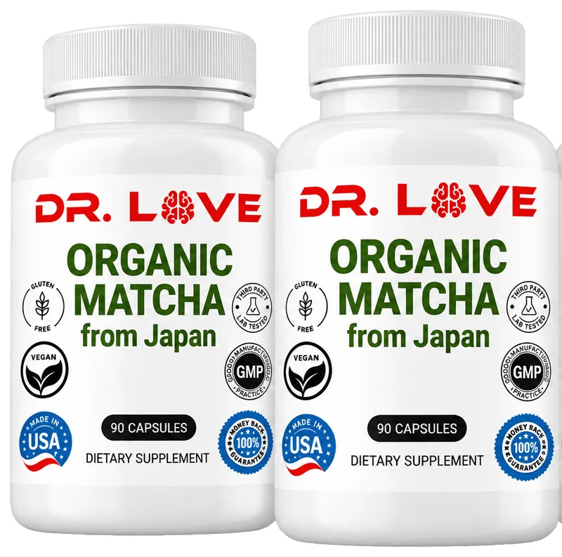 2 free bottles of Organic Matcha